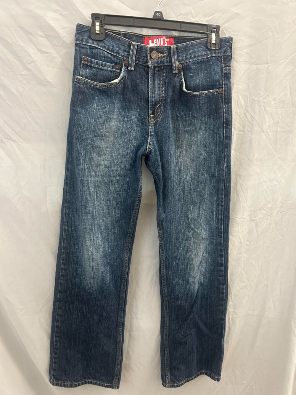 Levis 527 Bootcut Jeans Boys 16 Reg 28x28 100% Cotton Denim Blue Cowboy Ranch